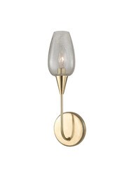 Longmont 1-Light Wall Sconce in Aged Brass.